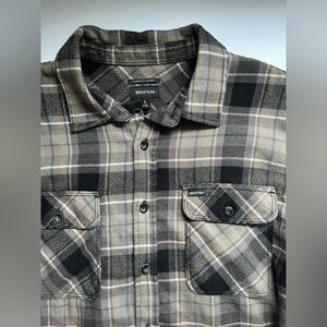 Brixton Plaid Flannel Shirt – Size Large